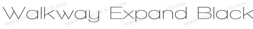 Walkway Expand Black字体转换